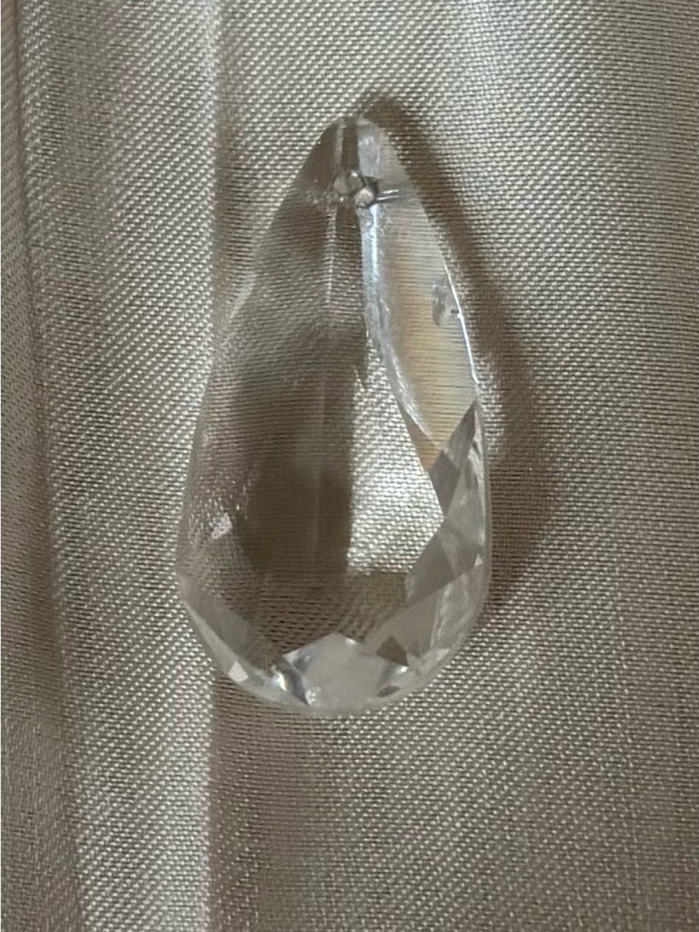 Swarovski Crystal Teardrop Prism Pendant - Clear
